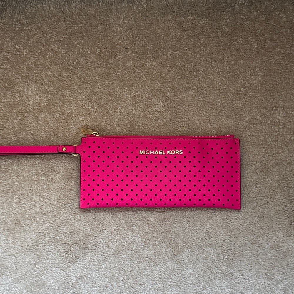 Michael Kors Perforated Wristlet